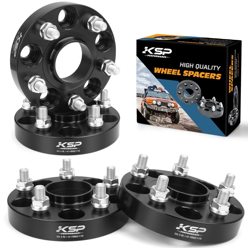 KSP PERFORMANCE KSP 25mm 5x114.3 Hubcentric Wheel Spacers Fit Camry Highlander Tacoma, Lexus TC XB, ES300 350, GS300 350 430,IS250 300 350,LS400 430 460,RC300 350(4 pcs 60.1 bore 12X1.5mm) - Image 1